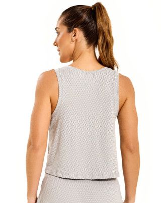 Regata Cropped BT Cinza Claro SND FItness