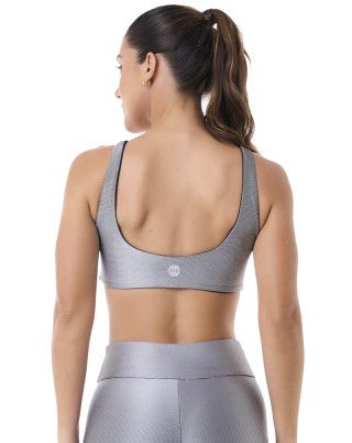 Top Tex Cinza Metalizado SND Fitness