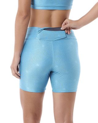 Bermuda Lumy Texturizado Azul Turquesa SND Fitness