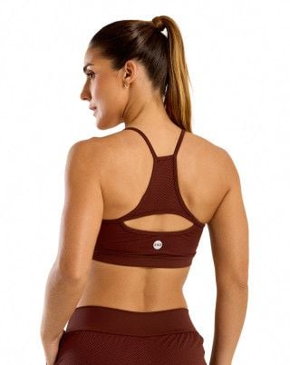 Top Light Marrom SND Fitness