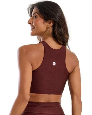 Top Trend Alta Sustentação e Média Compressão UV50+ Marrom SND Fitness