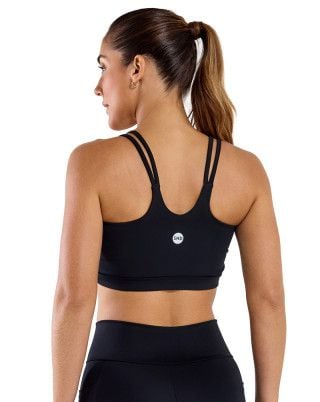 Top Easy Alta Sustentação e Compressão UV50+ Preto SND Fitness